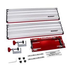 Milescraft 1409 Track Saw Guide - Universal for 7-1/4" Circular Saws, 50" Cutting Range, 2" Depth, Aluminum