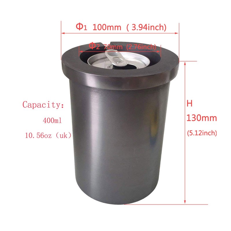 LLF Graphite Crucible Metal Melting Gold Silver Scrap Casting Ingot