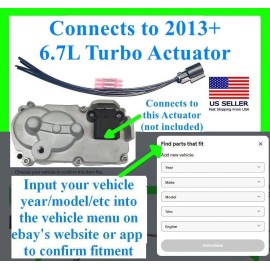 fits Ram 2500 3500 6.7L Diesel Turbo Actuator Connector Plug Wiring Pigtail 6.7