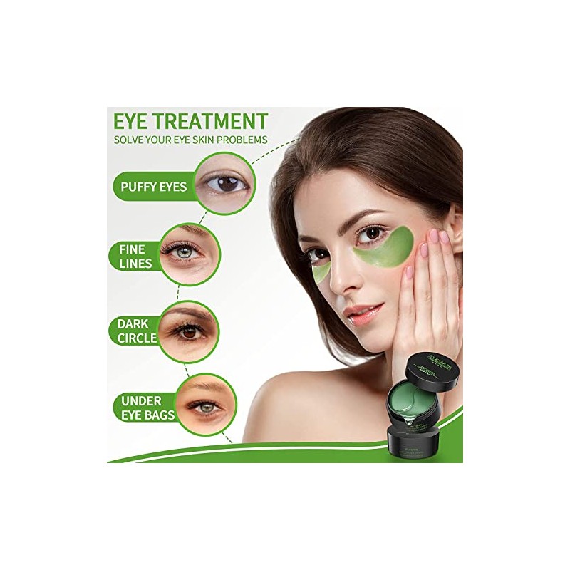 Máscara de Ojos de Algas Marinas - Gel Transparente de