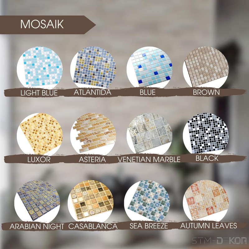 3D PVC Wall Panels, Ceiling Panels, Mosaic Look, 1 Panel