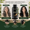 Black Hair Dye Shampoo 3 in 1, Instant Hair Color