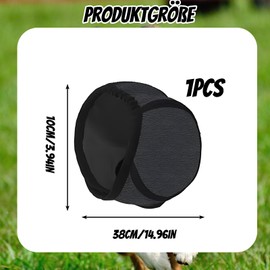 Dog Ear Protection, Hearing Protection for Dogs, Grey Earmuffs for Dogs, Noise Protection for Fireworks and Thunderstorms, Reduce Stress and Anxiety