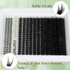 ZANLUFLY 5-7mm 하단 속눈썹이 있는 볼륨 속눈썹 클러스터 D-컬리 위스피