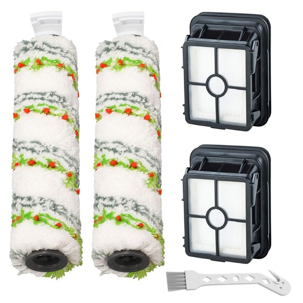Lemige 2 Pack Replacement Brushes and Filters for Bissell CrossWave