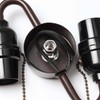 Bieye SC01 E26 Light Socket Cluster with Pull Chain Switch