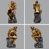 SAINWORDS The Thinker Statue Figurine Thinking Man Resin Decor Sculpture