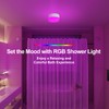 NIORSUN Rechargeable RGB Shower Light with Silicone Cover - Wireless