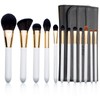 Luxury Enzo Ken Natural Black Goat Hair Makeup Brush Set
