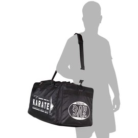 BAY Kata Kumite Budo XL Sports Bag Black 70 x 32 x 30 cm Kata Martial Arts with Print Motif Karate Sport Karate Figure