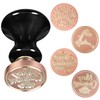 rockcloud Wax Seal Stamp Set, 4 Pieces Sealing Wax Stamps