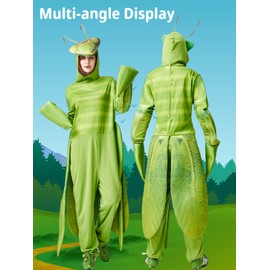 JYZCOS Praying Mantis Costume for Adult Men Women Insect Bug Fancy Dress