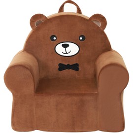 MOMCAYWEX Cuddly Toddler First Chair, Premium Character Chair, Brown Bear, 18 Month up to 3 Years
