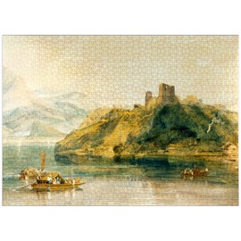 MyPuzzle Château De Rinkenberg, On The Lac De Brienz, Switzerland - Premium 1000 Piece Jigsaw Puzzle for Adults
