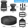 XHTXHT 25 mm Nylon Webbing Set 5 m Heavy Duty
