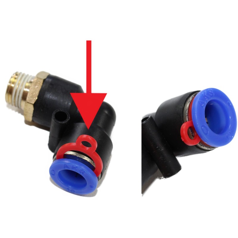 Retaining Ring Set of 10 for Pneumatic Push-Fit Connection with