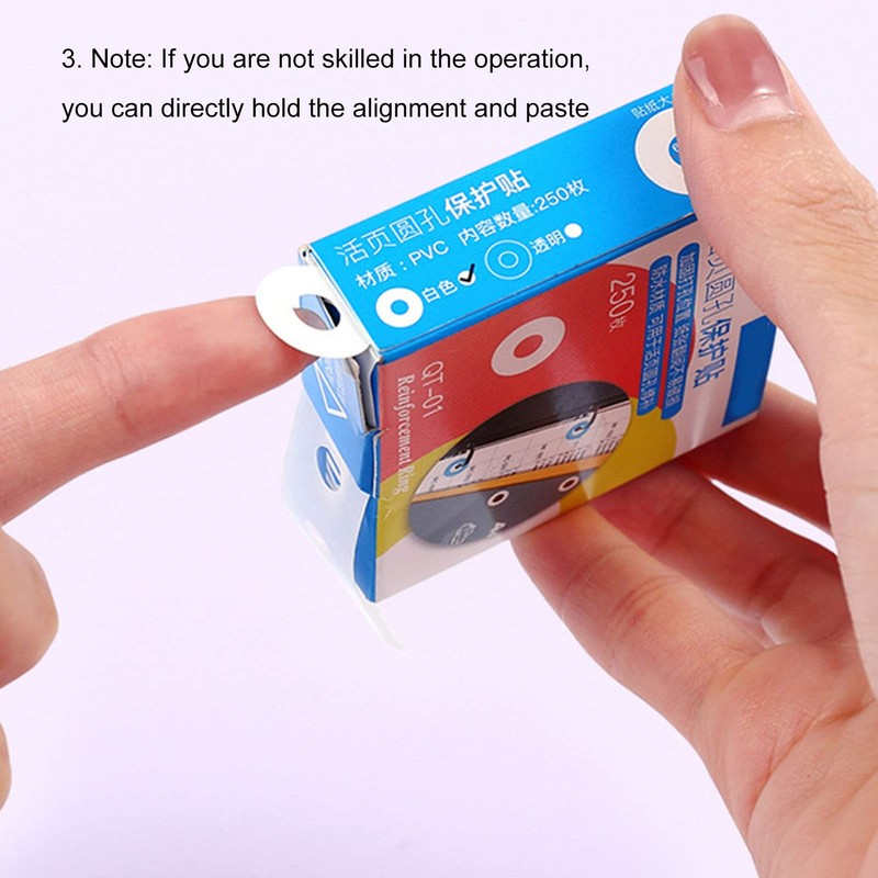 Hole Punch Reinforcement Stickers, Protection, Repair, Labels for Small Quantities,