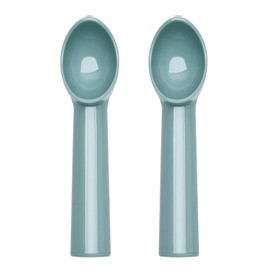 Heavy Duty Durable Ice Cream Scoop,Nonstick Anti-Freeze Plastic Spoon,Professional Icecream Scoop,Ice Cream Scoop,Green,2 Pieces,7 inches.