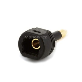 Monoprice 102671 Toslink Female to Toslink Mini Male Adapter 1.1 x 0.4 x 0.3
