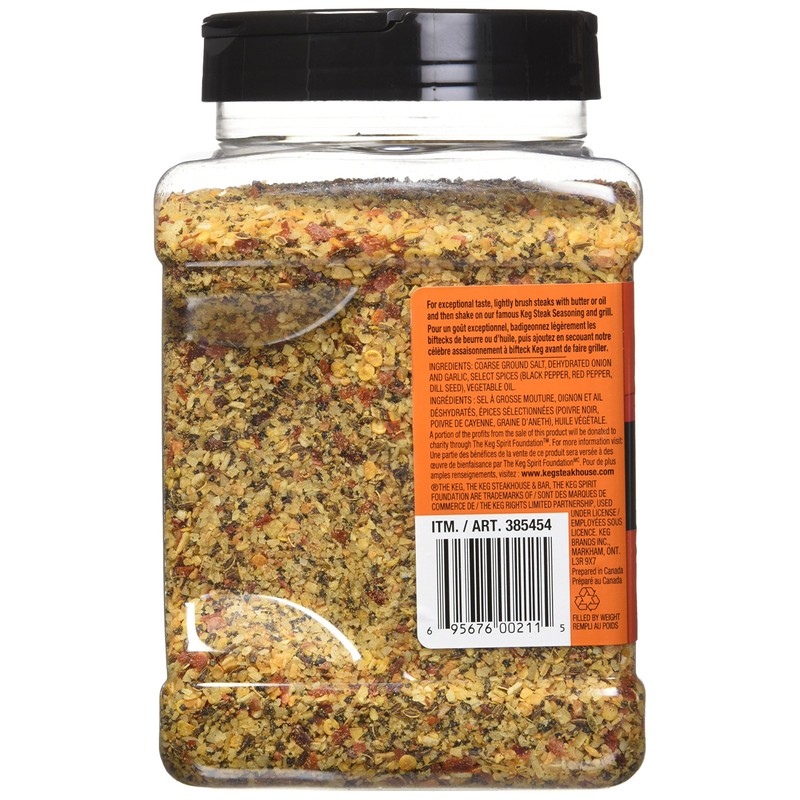 The Keg Steakhouse Steak Seasoning Gluten Free No MSG Added