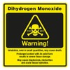 getDigital Dihydrogen Monoxide H2O Sticker - Chemistry Geek Sticker with