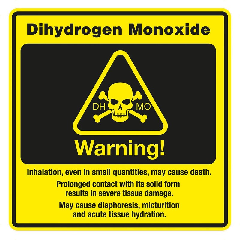 getDigital Dihydrogen Monoxide H2O Sticker - Chemistry Geek Sticker with