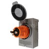AC WORKS Generator to Transfer Switch 50Amp Inlet Box Adapter