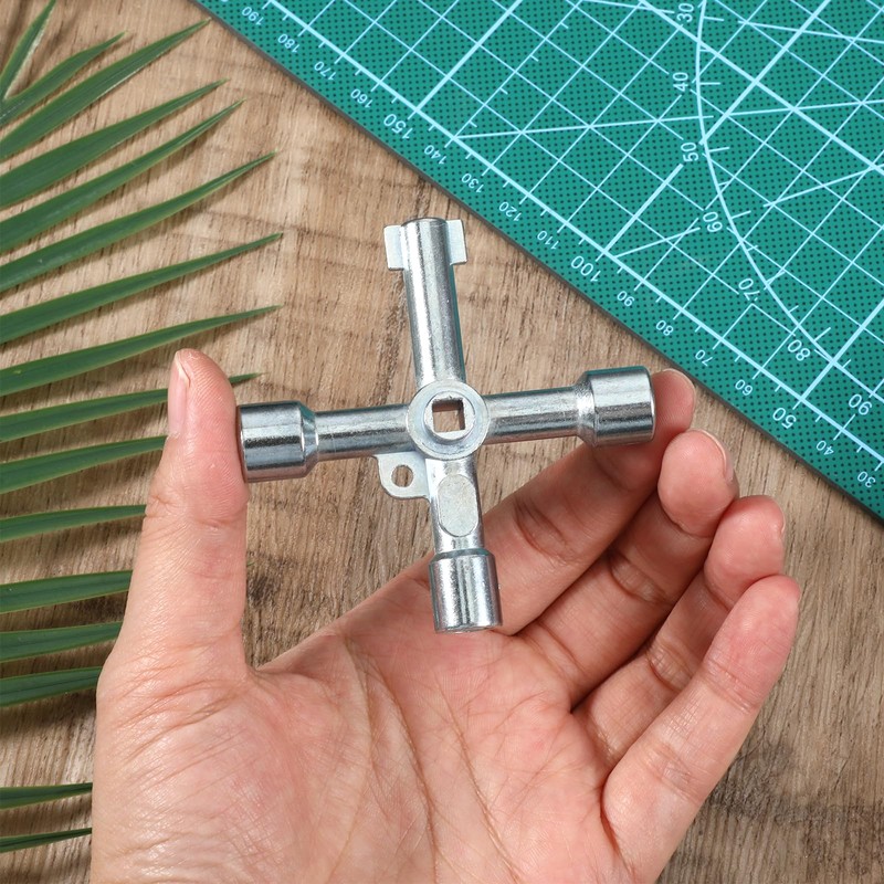 Giantree Multifunctional triangular key, 5-in-1 control cabinet key, multifunctional key,