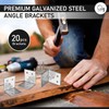 OMIDEAS 20 x Corner Brackets (30 x 30 x 30)