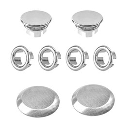 Pack of 10 Sink Overflow Covers, Round Universal Sink Overflow Ring, for Kitchen, Bathroom, Bathtub, Hole Sink Overflow Rings Rosette