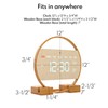 Driini Modern Large Digital Wall Clock - Bamboo Wood with