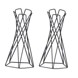 SUPVOX 2pcs Air Plant Holder Stands Metal Geometric Bracket for Desktop Air Plant Vase Sturdy Rack