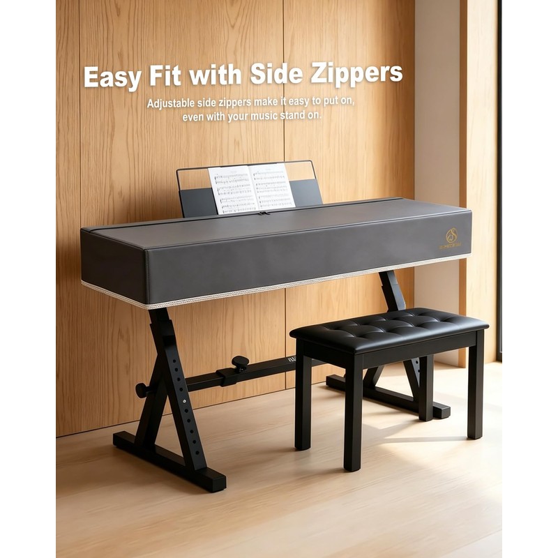 88 Keys Digital Piano Keyboard Cover, Waterproof Dustproof Oxford Fabric,