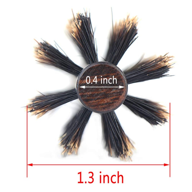 PERFEHAIR Small Round Hair Brush for Thin or Short Hair