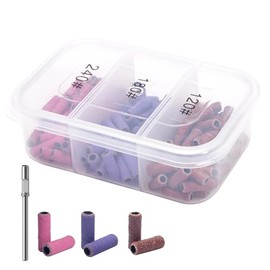 CGBE Bandas de lijado para uñas：Anillos De Arena Para Taladros Eléctricos Banda De Lijado Para Uñas Quitaesmalte Gel Accesorios De Manicura，Cabezales y Lijas，Para taladro de drill para uñas profesional