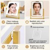 Vanity Mirror with Lights,LED Makeup Mirror,Gold,14.8“x12.6”