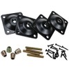 Coshar 4 Sets Flat Furniture Leg Mounting Plates Sofa Leg