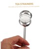 Ciieeo 2pcs Retractable Stainless Steel Tea Strainers Tea Infusers for