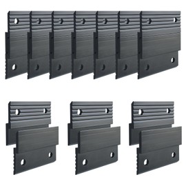 10 Pairs French Cleat Hanger, 2'' French Cleat Hanger Heavy Duty Aluminum Z Bar Wall Mount Picture Hanger for Hanging Mirrors Picture Frames Whiteboards Panels Shelves Headboards Art Fram (Black)