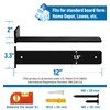 LEOPO 12 inch 8 Pack Floating Shelf Bracket, 1/5” Thick