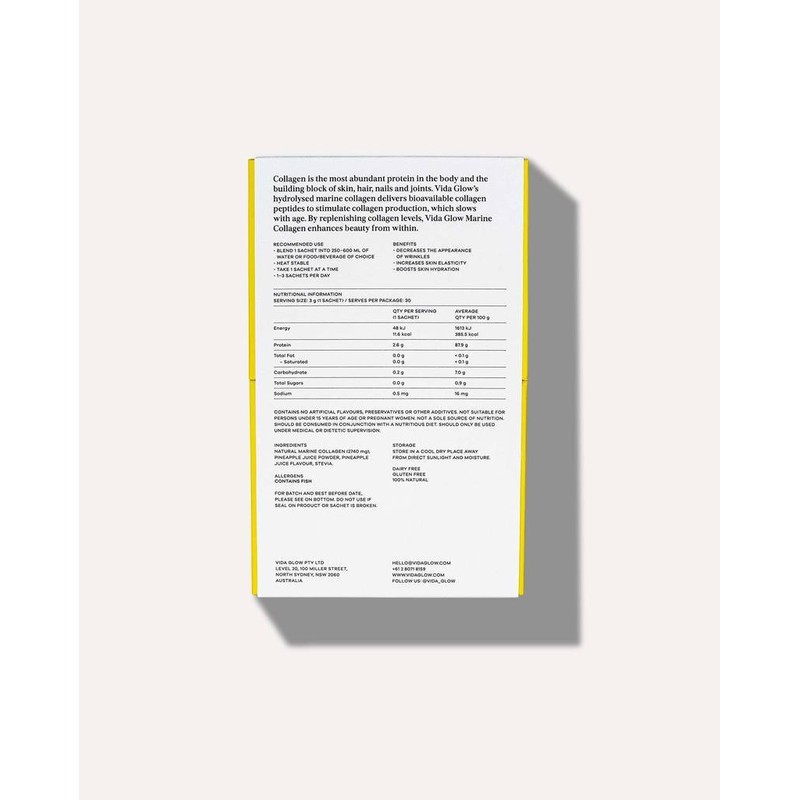 Vida Glow Marine Collagen Pineapple 30 x 3g