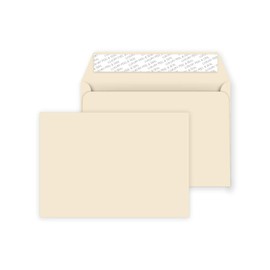 C5 Coloured Envelopes for A5 Greeting Cards Wedding Invitations & Crafts (162x229mm) Pack of 60 (Cream Peel & Seal)