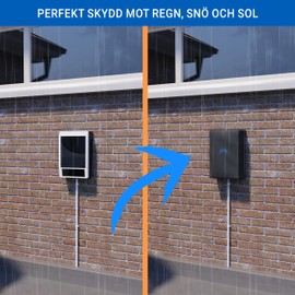 EVify Wallbox Cover • Wallbox Weather Protection • Protection Against Rain, Snow, Dust & UV for EV Charging Station • Protective Cover Rain Cover 27 x 20 x 12 cm