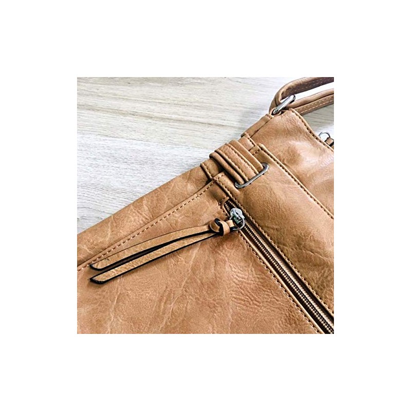 The Accessory Co. Womens Cross Body Bag Messenger Multi Compartment