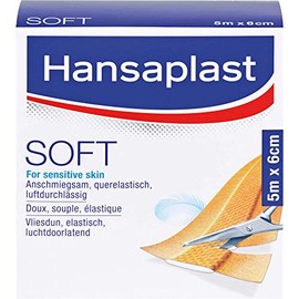 Hansaplast Soft Plaster 5m x 6cm (Pack of 1 Roll)