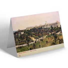 GREETING CARD - Vintage Florida USA - Palm Beach. Royal Poinciana (bc)