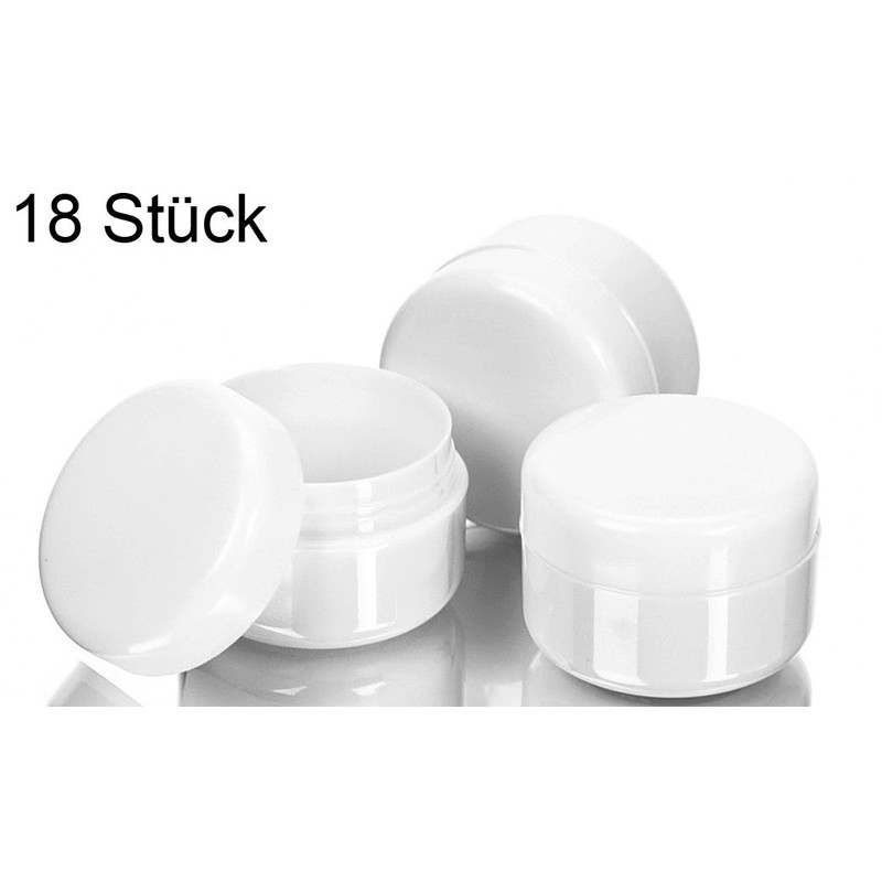 Kosmetex Empty 6ml Tin Containers Plastic Containers Creme Nail Lid,