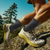 Okdance Mid-length Running Toe Socks Men Coolmax Material Quick Drying