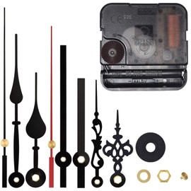 EMOON High Torque 12888 Clock Movement Mechanism with 3 Pairs of Hands, Silent Sweep Quartz Clock Motor Kit for Clock Repair DIY Replacement