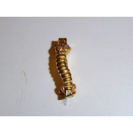 b9464 WW 2 US Army Air Force Navy Gold Caterpillar Club Pin Parachute sm I A3B18